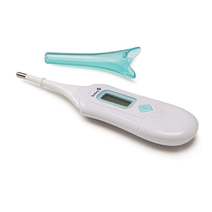 Safety 1st 3-in-1 Nursery Thermometer, Analog & Easy Grip Brush and Comb, Colors May Vary