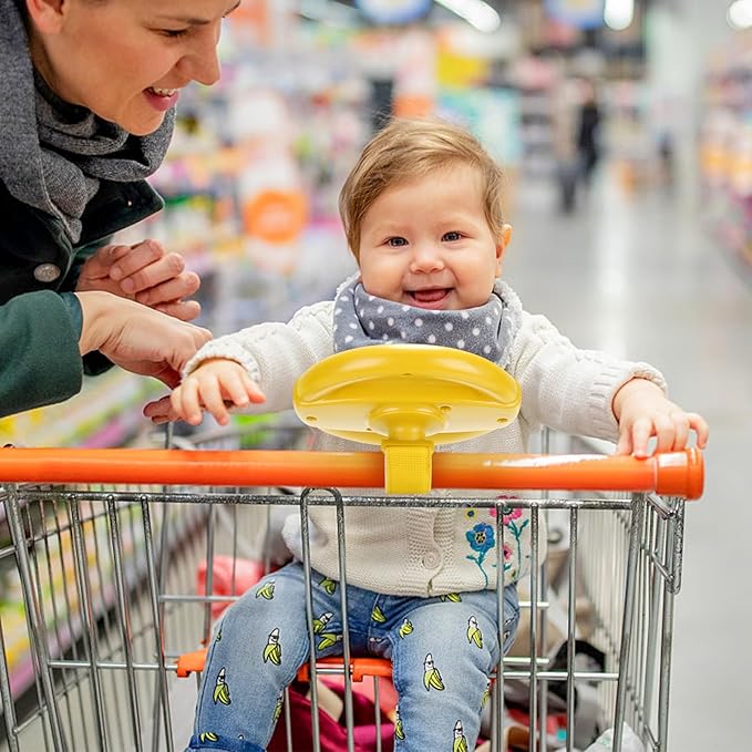 Accmor Stroller Steering Wheel Toy, Simulated Steering Wheel for Stroller Shopping Carts Cart Universal Detachable Pretend Driving Funny Toy Attachment