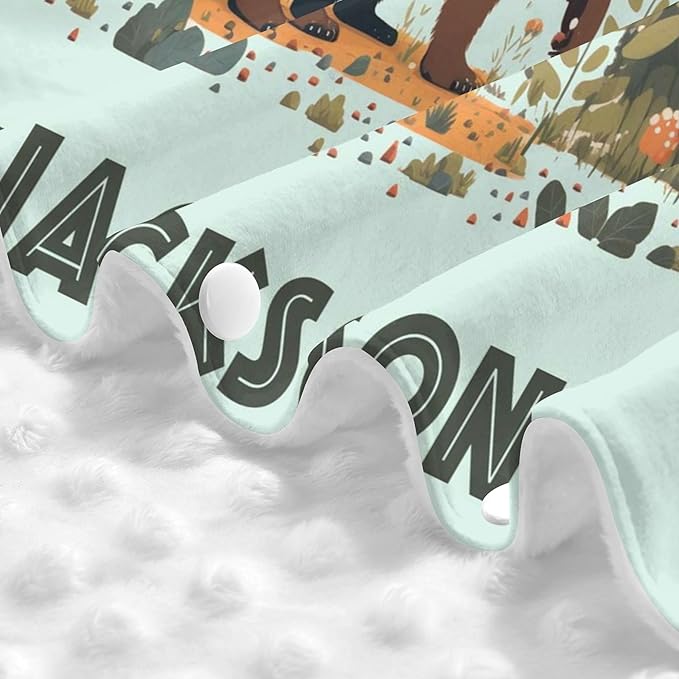 Personalized Winter Carseat Cover for Baby Custom Name Car Seat Canopy for Newborn Baby Boys Girls 2 in 1 Mom Nursing Breastfeeding Covers Bear Minky Baby Carrier Stroller Covers