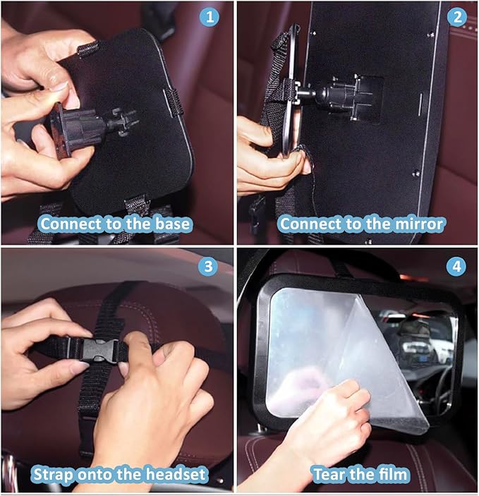 Direct Eye Contact Baby Car Mirror - Baby Essentials for Rear Facing Car Seat, Mirror for Newborn Travel Gear