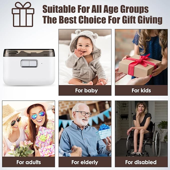 Automatic Nail Clipper with Nail File, Electric Baby Nail Clippers with Light, Rechargeable Nail Clippers with Catcher, Electric Nail File for Baby, Kids, Seniors, Caregivers