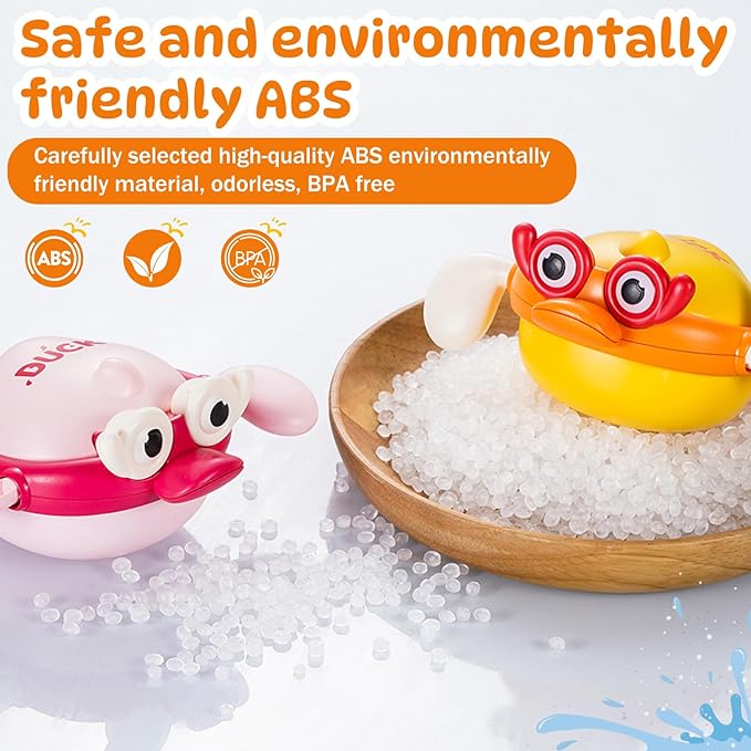 Wind-Up Floating Duck Bath Toy, Bath & Pool Fun for Babies 6-12 Months, Toddlers 1-3 Years - Perfect Baby Toys