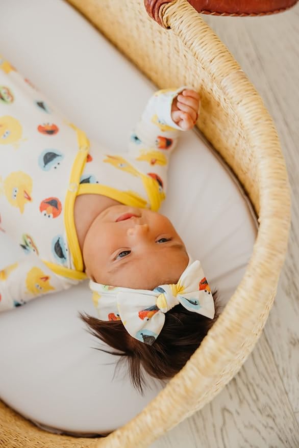 Copper Pearl Baby Bows: Stylish Headbands for Baby Girls, Premium Soft and Stretchy Baby Headbands, Perfect for Newborns, Trendy Designs - Sesame Scribbles