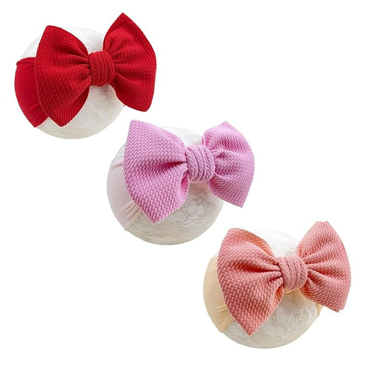 Baby Girl Headbands Nylon Bow Hair Accessories for Newborn Infants Toddlers (Y05, FZ)