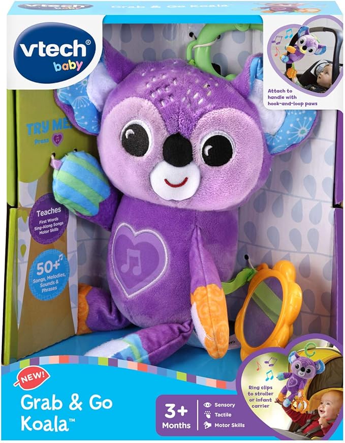 VTech Grab and Go Koala Plush Take-Along Toy