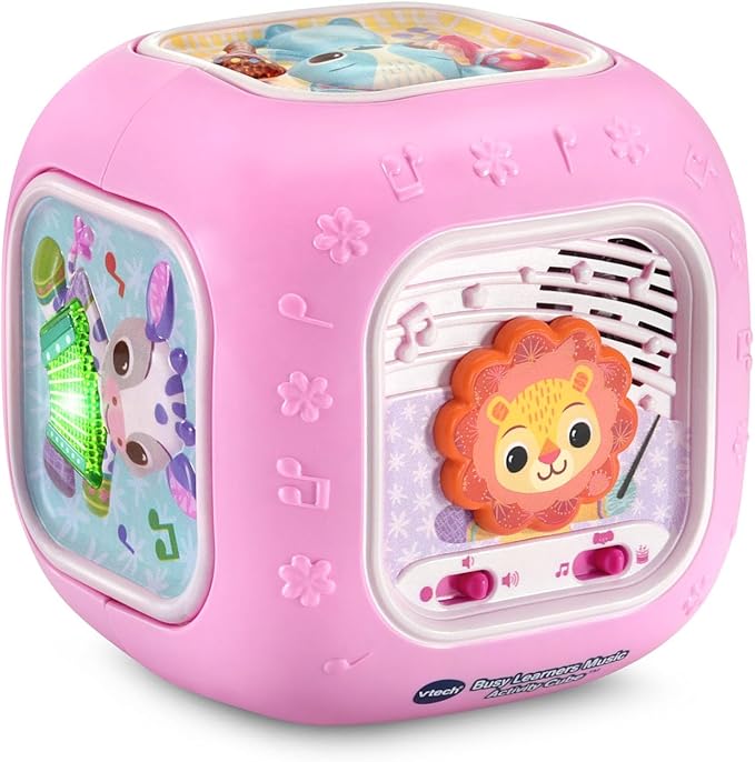 VTech Baby Busy Learners Music Activity Cube, Pink