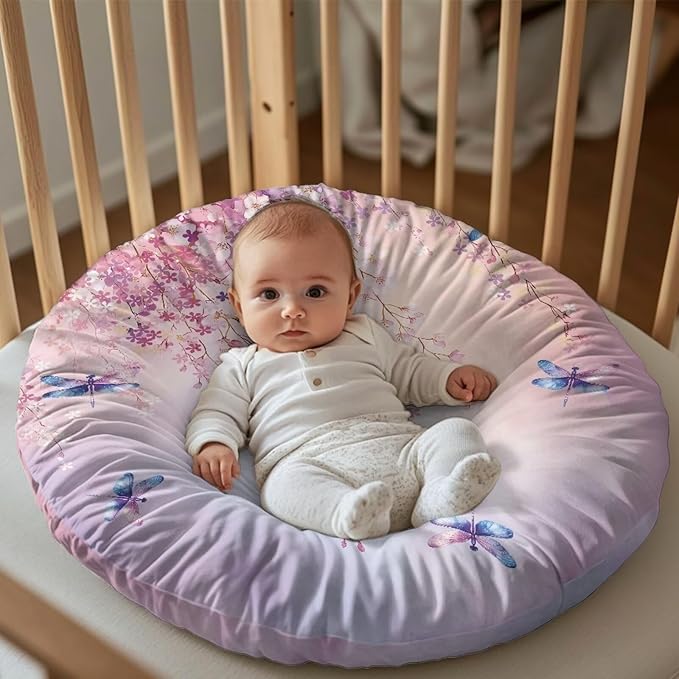 Newborn Lounger Cover, Dragonfly Removable Soft Baby Lounger Cover Waterproof Stretch Infant Lounger Cover for Most Girls Boys