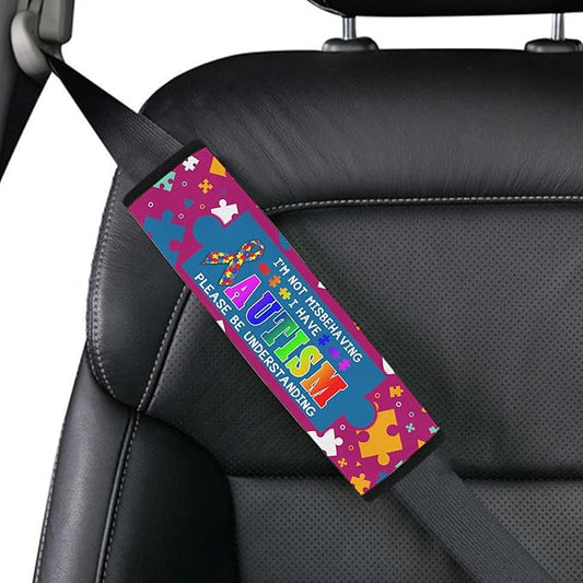 I Have Autism Awareness Seat Belt Covers Autistic Car Seat Belt Cover Medical Alert Seat Belt Cover Special Need Seatbelt Cover 6
