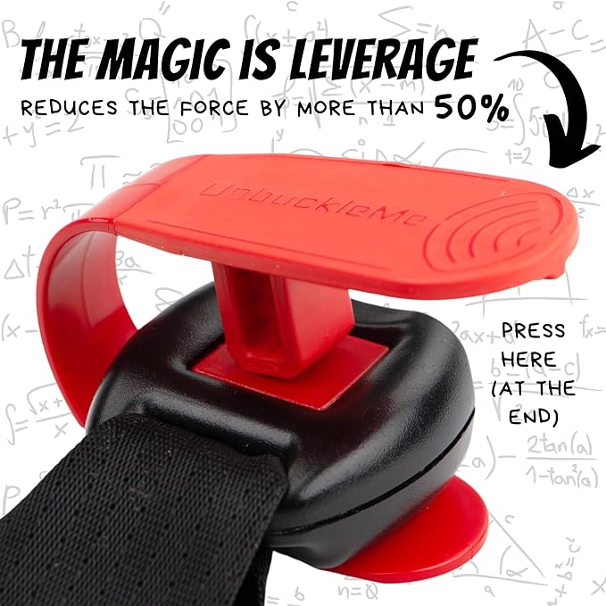 UnbuckleMe Car Seat Buckle Release Tool - Red & Blue 2 Pack - Buy one for Each Car or Give One to a Friend