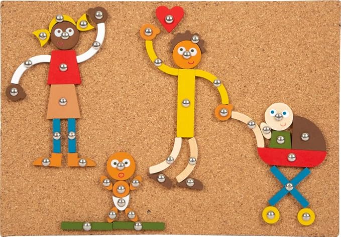 Small Foot Wooden Hammer Game Home and Family with Cork Board and Hammer for Children from 3 Years, 12359 Toys, Multi-Coloured