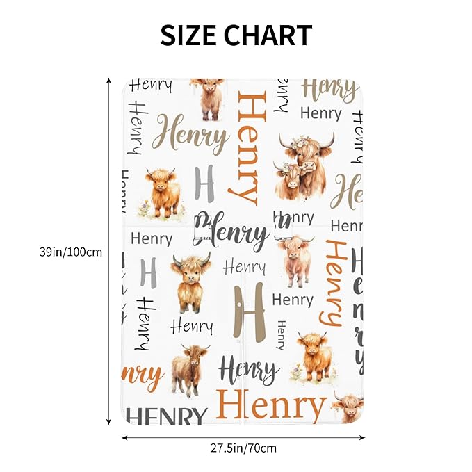 Personalized Baby Car Seat Canopy with Name Custom Minky Highland Cow Car Seat Covers Nursing Cover for Breastfeeding Multi-Use Cover Infant Carrier Carseat Winter Cover for Newborn Girls Boys