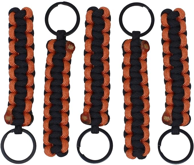 BubbasGarageTv - Large Heavy Duty Paracord Zipper Pulls (Burnt Orange)