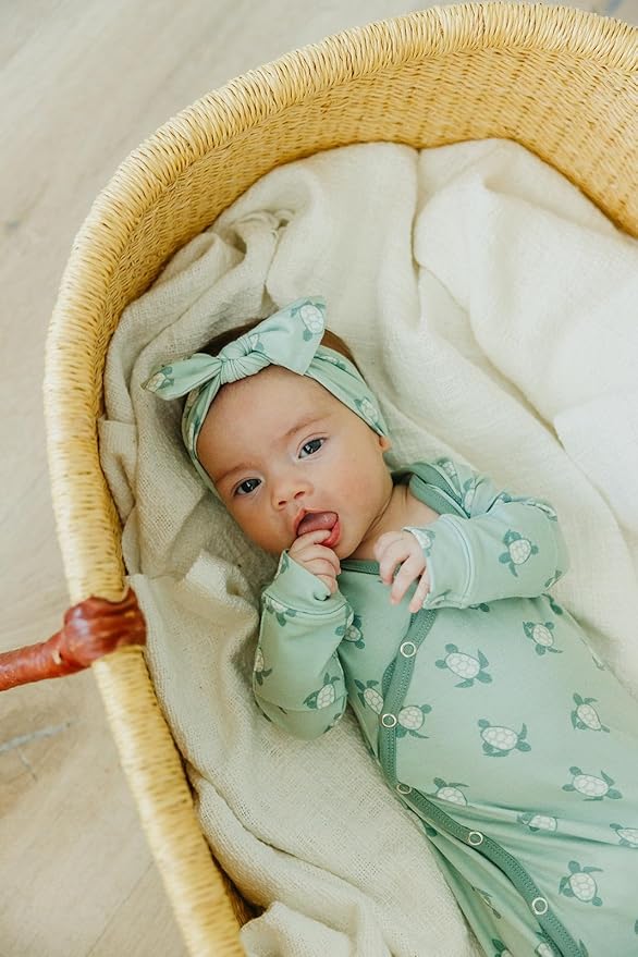 Copper Pearl Baby Bows: Stylish Headbands for Baby Girls, Premium Soft and Stretchy Baby Headbands, Perfect for Newborns, Trendy Designs - Wade