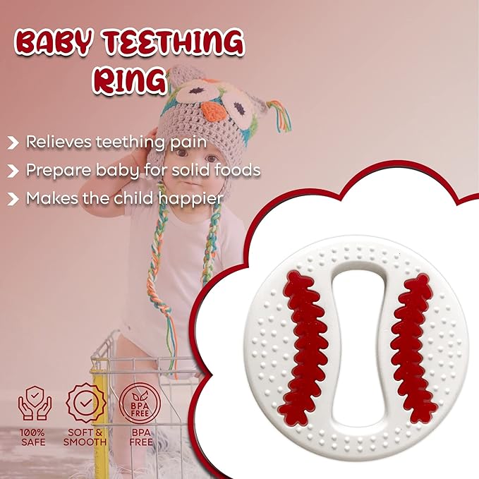 Silicone Baseball Teether