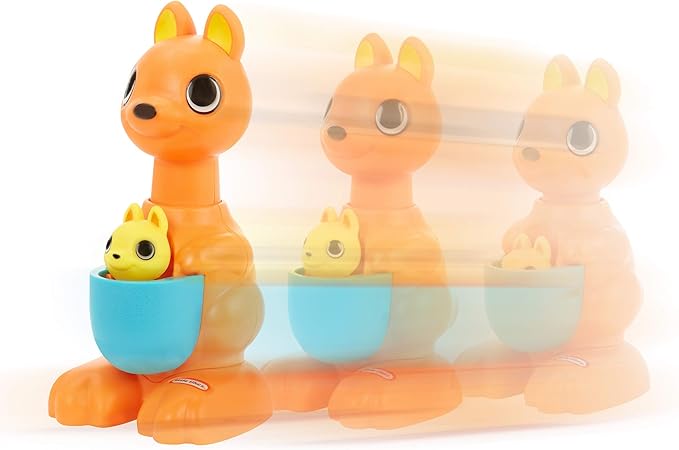 Little Tikes Fantastic Firsts Peeky Pals Kangaroo Press & Hop Toy, Multicolor (648823E7C)