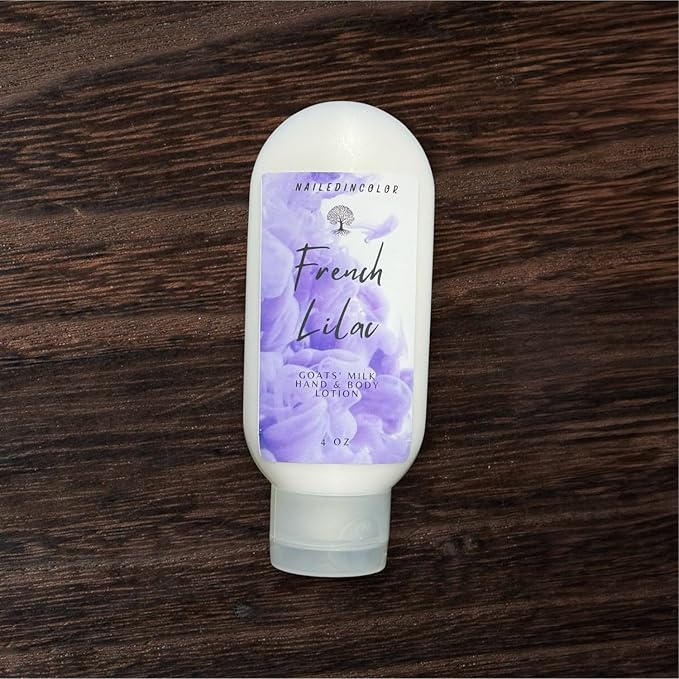French Lilac Scented Hand n Body Lotion Women's Skin Healthy Moisturizer-Dry Skin Relief-Goats' Milk Lotion