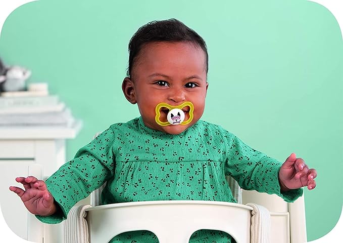 MAM Air Night Pacifiers, MAM Sensitive Skin Pacifier 6+ Months, Glow in The Dark Pacifier, Best Pacifier for Breastfed Babies, Baby Neutral Pacifiers, 6-16 (Pack of 2)