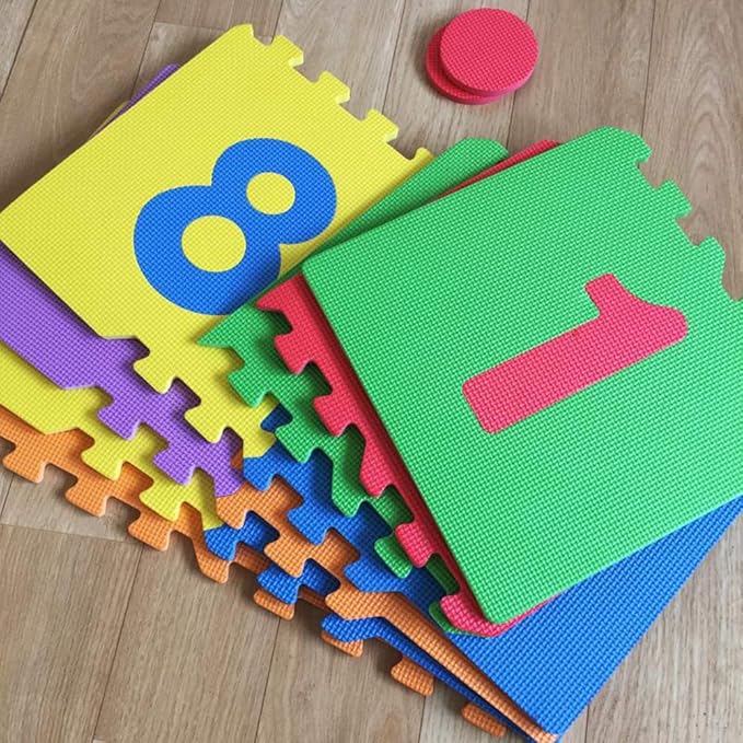Dan&Dre Hopscotch Kids Jumping Play Mat Soft EVA Foam Play Mat for Indoor and Outdoor