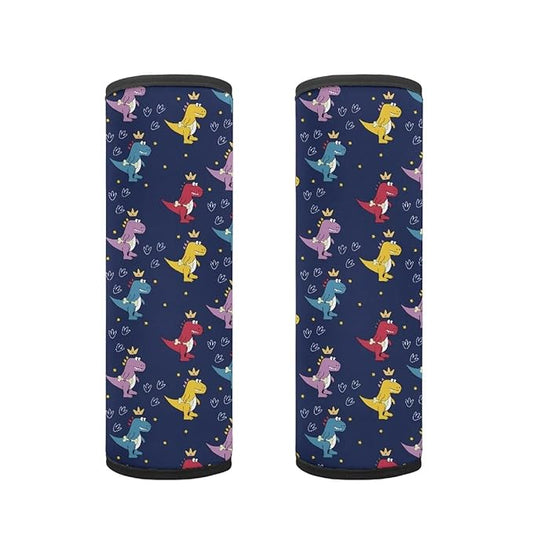 AFPANQZ Funny Cartoon Dinosaur Car Seat Belt Covers Pads for Kids Soft Seatbelt Shoulder Protectors Cushion Pad Comfy Safety Seatbelt Pads 2 Pcs Car Accessories Backpack Shoulder Cushion