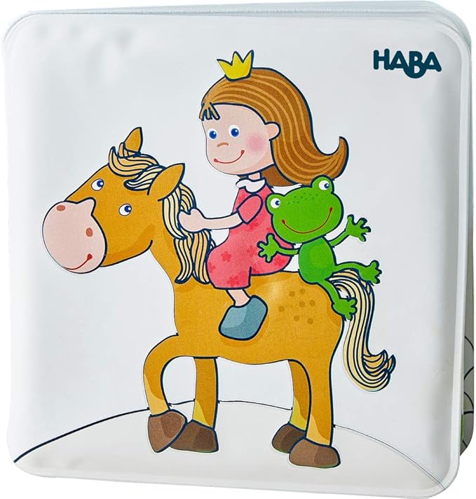 HABA Magic Bath Book Princess - Wet the Pages to Reveal Colorful Background - Great for Tub or Pool