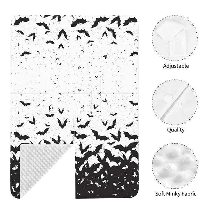 Halloween Bats Car Seat Covers Canopy for Baby, Nursing Cover Infant Carseat Cover Soft Breastfeeding Covers for Shower Gift Newborn