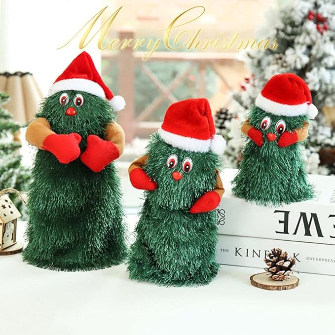Electric Christmas Tree Rotating Dancing Music Toy Desktop Ornament Christmas Tree Decorations