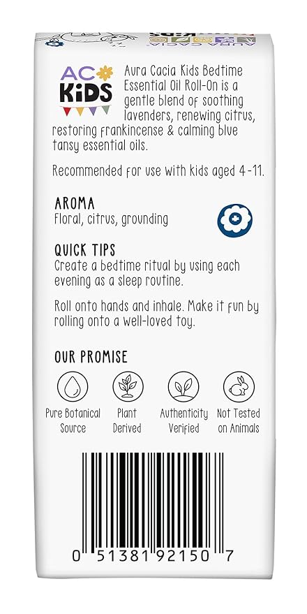 Aura Cacia Kids Bedtime Roll-on 0.31 fl. oz. (Pack of 2)
