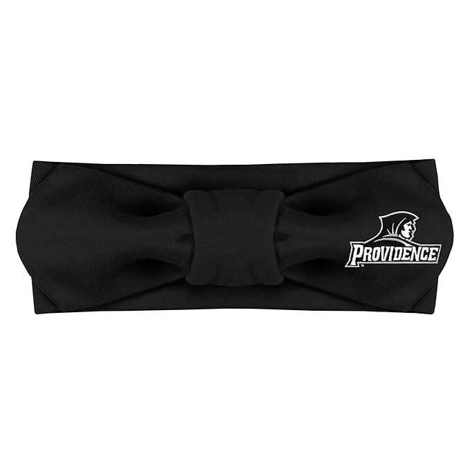 Creative Knitwear Providence Friars Infant Girls Black Solid Hair Knot Headband Embroidered Logo - Size Newborn - 4T