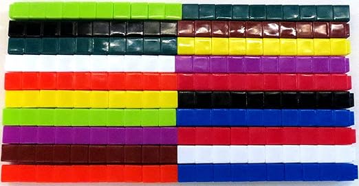 hand2mind Interlocking UniLink Cubes, Plastic Cubes for Early Math, Connecting Cubes for Kids Learning, Math Manipulatives, Counting Cubes for Kids Math, Preschool Classroom Supplies (Set of 500)