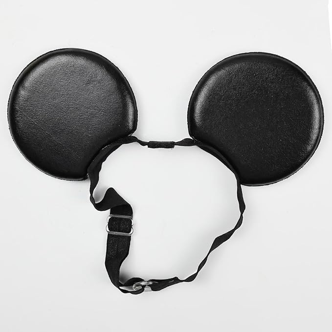 Adjustable Mouse Ears Headband, PU Ears Elastic Hairband for Unisex Kids Baby Boys Girls Kid Party Supplies