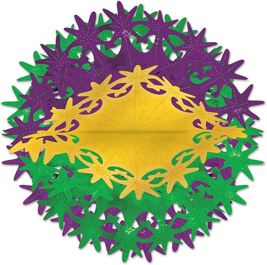 Star Ball (gold, green, purple) Party Accessory (1 count) (1/Pkg)