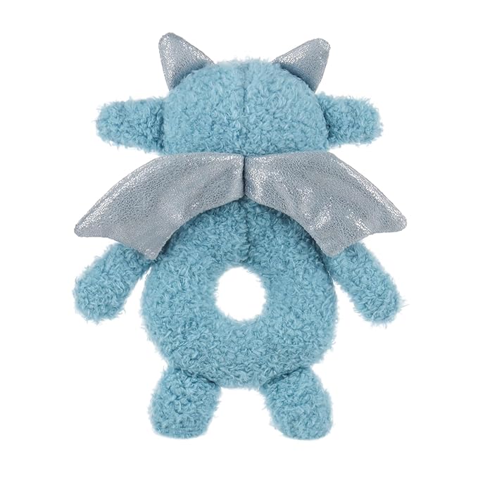 Apricot Lamb Dragon Rattle Soft Baby Rattle for Boys and Girls, Plush Stuffed Animal Rattle Toy Lovey for The Newborn, 0-3 Months, 0-6 Months and Above