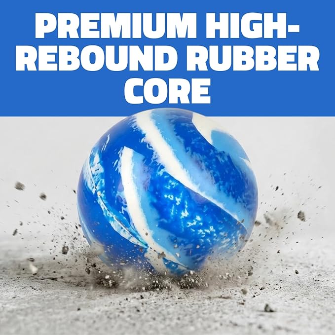 Rhode Island Novelty 45MM 1.75 Inch Hi Bounce Ball Assortment, 50 Balls per Order
