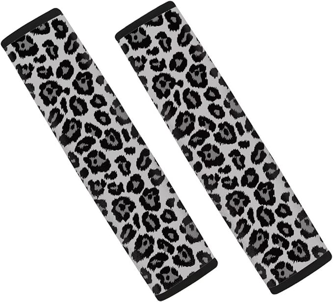 Seat Belt Cover Pad 2 Pack Soft Car Seat Shoulder Strap Pads Seatbelt Strap Cover Auto Seat Belt Covers Seatbelt Shoulder Pad Cheetah Print Car Accessories