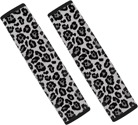 Seat Belt Cover Pad 2 Pack Soft Car Seat Shoulder Strap Pads Seatbelt Strap Cover Auto Seat Belt Covers Seatbelt Shoulder Pad Cheetah Print Car Accessories