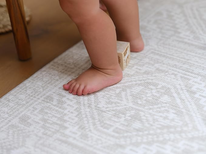 The Shwally PlayMat - Soft Baby Play Mat - Reversible Foam Floor Mat - Waterproof, Wipe-Clean, Durable, Non-Toxic and Hypoallergenic - Large (6.5' X 4.5') (Remi)