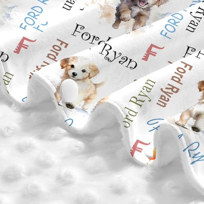 Custom Baby Car Seat Canopy Personalized Car Seat Covers with Name for Baby Boys Girls Customized Dog Nursing Breastfeeding Cover Infant Carseat Canopies Newborn Minky Baby Blanket