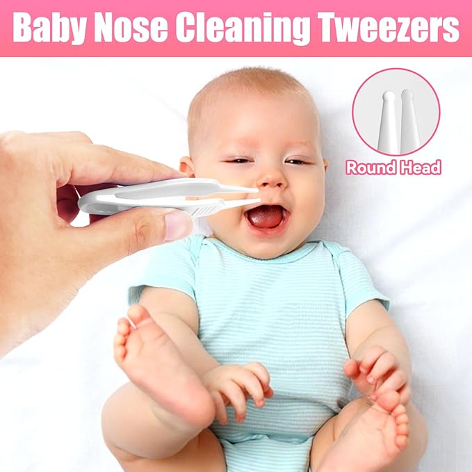 Replacement for NozeBot Nasal Aspirator Filter, 90 Packs Baby Nose Cleaner Hygiene Filters with Nose Cleaning Tweezer (Purple)