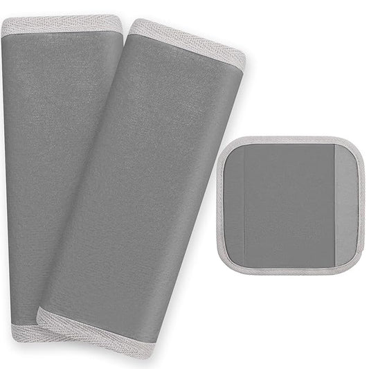 Seat Belt Cover Pad for Baby, Soft Seatbelt Cushion Covers for Kids 2Pcs Car Seat Strap Shoulder Pads for All Car Seats, Stroller, High Chair