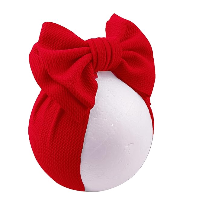 Bows for Baby Girls Headband, Newborn Bows Headbands Baby Hair Bows Hairbands Hair Accessories.(FD104-Red)