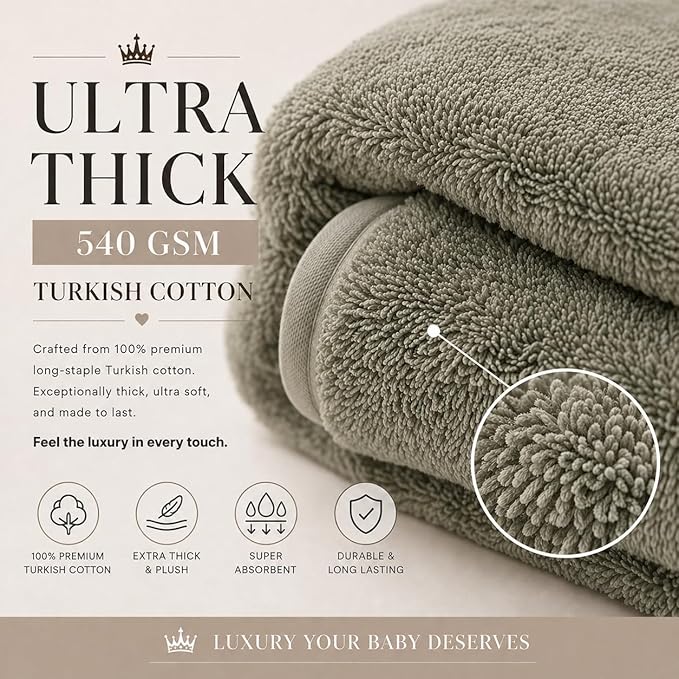 Turkish Cotton Organic Hooded Towels - Certified Organic Cotton , Luxurious Turkish Organic Cotton, Plush Towels for Newborn (Bath Towels Baby Dino, 35×35" — Baby/Toddler Size (6 months–Toddler))
