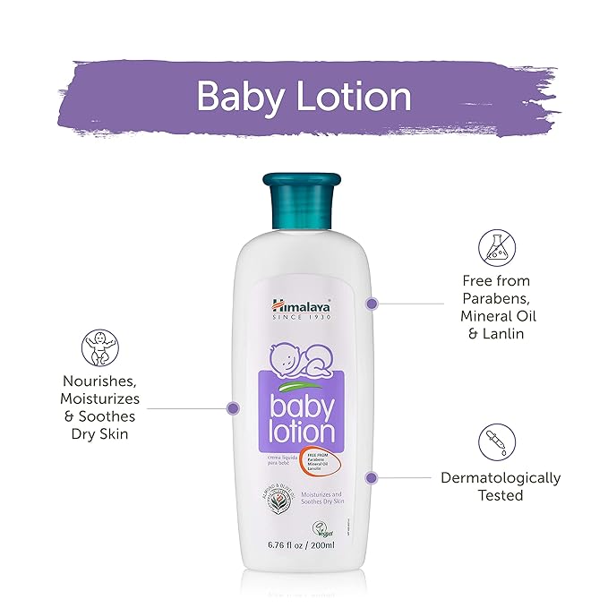 Himalaya Gentle Baby Bath Plus Gentle Baby Lotion 6.76 oz/200 gm - BUNDLE