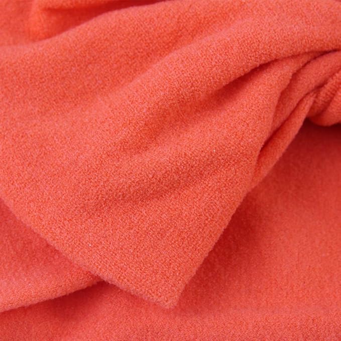 AKOAK 1 Pack Solid Color Skin-friendly Baby Headband Elastic Soft Nylon Headband Cute Baby Bow Headband (Orange)