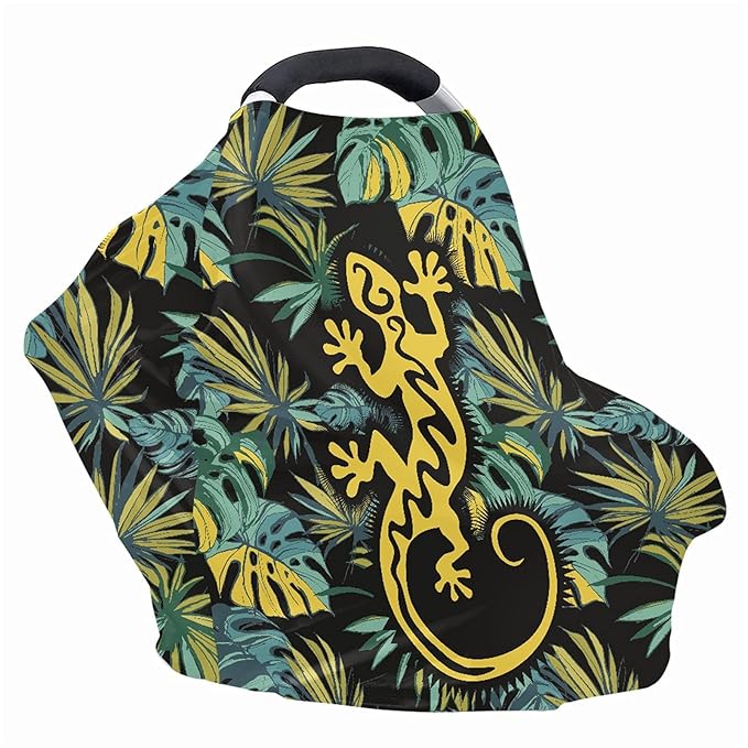 JEOCODY Elastic Shopping Cart Cover Lizard Infant Carseat Canopy Baby Car Seat Cover High Chair Cover Protector
