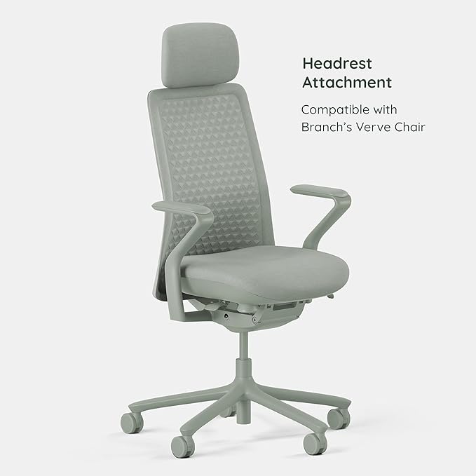 Branch Adjustable Chair Headrest Attachment - Only Compatible with The Verve Chair - Experience Optimal Comfort and Support - Mint