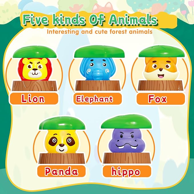 FS Pop Up Toy for Baby 6-12 Months, Cause and Effect Toys for 1 Year Old, Early Learning Educational Pop Up Baby Toy for Boys and Girls Gifts