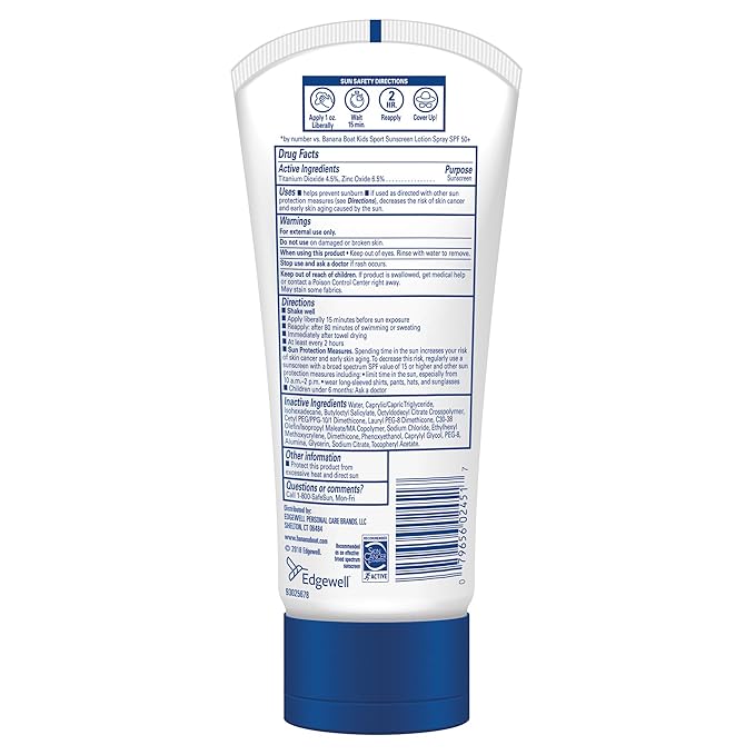 Banana Boat Simply Protect Mineral-Based Sunscreen Lotion for Kids, SPF 50+, Tear Free, 25% Fewer Ingredients, 6oz.