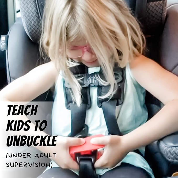 UnbuckleMe Car Seat Buckle Release Tool - Gray & Purple 2 Pack - Buy one for Each Car or Give One to a Friend