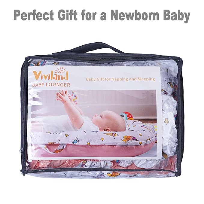 Viviland Baby Lounger Snuggle Me Lounger Fits 0-24 Months Newborn Infant Babies, Truck