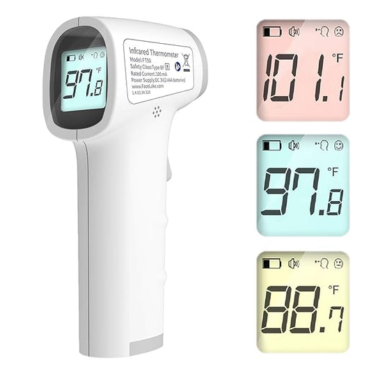 FT50 Non Contact Thermometer Infrared Fever Monitor Screen Display for Adults Kids Batteries Warranty